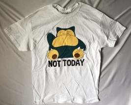 Pokemon Snorlax Not Today Men&#39;s T-Shirts Authentic Official size Medium - £13.38 GBP