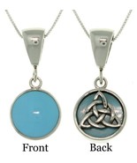 Jewelry Trends Celtic Triquetra Trinity Knot Sterling Silver Reversible ... - €53,00 EUR