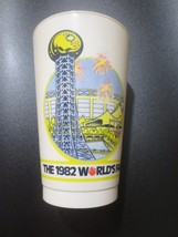 COCA-COLA  1982 Worlds Fair Knoxville, Tennessee plastic tumber - $0.99