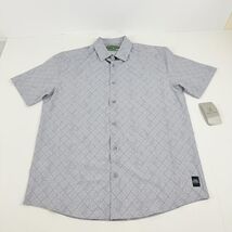 PGA Tour Men's Medallion-Print Button-Up Golf Shirt - Tradewinds Gray-Me... - $24.99