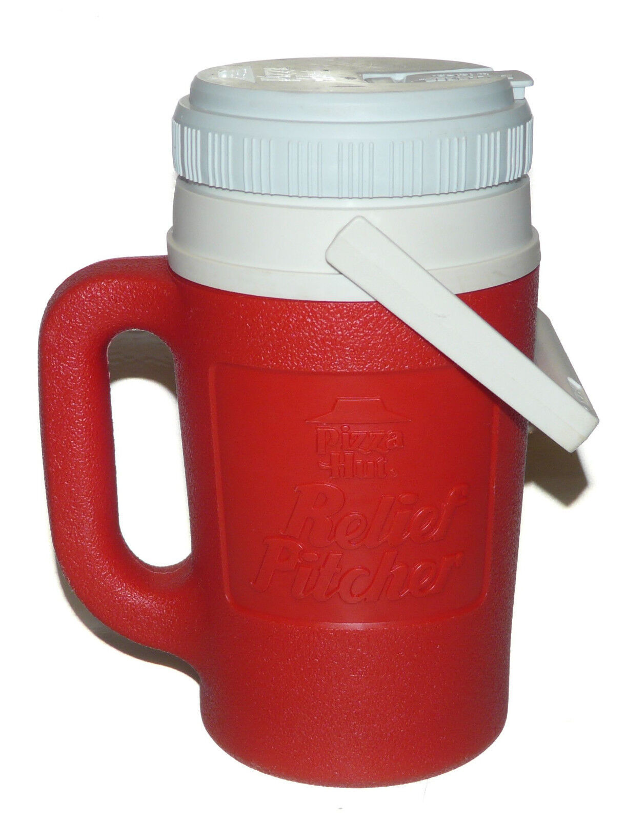 Pizza Hut Relief Pitcher Vintage 1980's with Two Handles Baseball Igloo 1/2 gal - £30.26 GBP