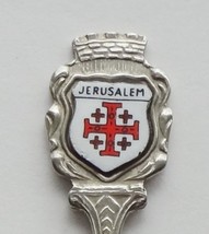 Collector Souvenir Spoon Israel Jerusalem Crusaders Cross Enamel Emblem - £10.29 GBP