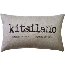 PILLOW DÉCOR Kitsilano Gray Felt Coordinates Pillow 12x19 - £37.30 GBP