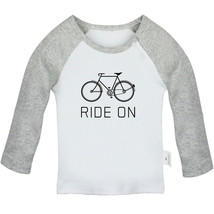 Ride On Bike Funny T-shirts Newborn Baby Graphic Tees Infant Tops Kids Clothing - £8.37 GBP+