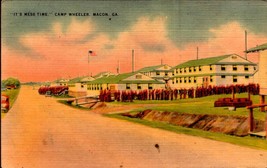 Vintage &quot;Colorpicture&quot; POSTCARD- &quot;It&#39;s Mess Time&quot; Camp Wheeler, Macon, Ga BK65 - £4.31 GBP