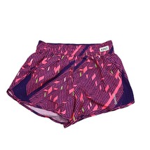 REEBOK Shorts Women&#39;s Small pink geometric Gym Running Yoga liner - £14.04 GBP