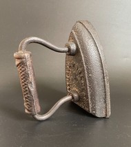 Antique Illinois Iron &amp; Bolt Co Cast Iron Sad Iron #6 Vintage Doorstop R... - £38.83 GBP