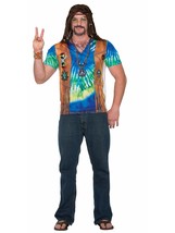 Forum Novelties Mens Standard Hippie Man Printed Shirt, As As Shown Large - £62.76 GBP