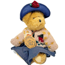 Vintage Boyds Bears Bailey Plush Jointed Bear Sweater Hat Stuffed Animal 10&quot; - £16.13 GBP