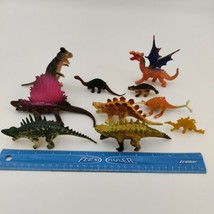 Assorted Lot Of 10 Lizards Reptiles Dinos Dragon 2&quot; to 6&quot; Figures - £14.23 GBP