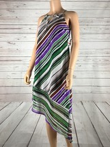 Bar Iii Color Stripe Asymmetrical Midi Dress Nwt Xs - £10.25 GBP