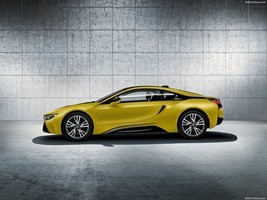BMW i8 Protonic Frozen Yellow 2018 Poster  18 X 24  - £23.94 GBP