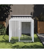  Chicken Cage Light grey Galvanized Steel Large Durable - $433.54 CAD