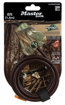 Master Lock 5/16&quot; Camouflage Python Adjustable Locking Cable, 6 Feet, 2 ... - $22.95
