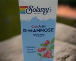 Solaray D-Mannose with CranActin 60 veg caps Exp 04/2027 - $23.16