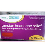 Health Value Tension Headache 500mg - 15 Caplets - £6.16 GBP
