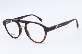 NEW FENDI FE 50027I 052 HAVANA GOLD AUTHENTIC FRAMES EYEGLASSES 50-21 - £373.69 GBP