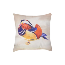 Mandarin Duck Khaki Mariner Square Outdoor Throw Pillow - £23.98 GBP