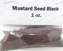 Mustard Seed Brown Black Whole 1 oz Culinary Herb Spice Brassica Juncea - $9.40
