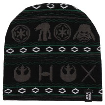 Star Wars Holiday Print Jacquard Knit Beanie - £31.59 GBP