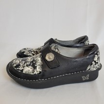 ALEGRIA BRENNA Leather Loafer Women&#39;s EU 39/ US 8.5 DIX-7821 Blak White ... - $40.23 CAD