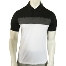 NWT CALVIN KLEIN MSRP $69.99 MEN&#39;S BLACK SHORT SLEEVE POLO RUGBY SHIRT S... - £24.42 GBP
