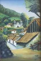 1985 Signed FRANCO Countryside Landscape Painting Caribbean South American Art - £455.41 GBP
