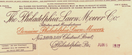 Antique Lawn Mower Company Pennsylvania  Manufacturers Philadelphia  - £10.99 GBP