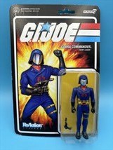 GI Joe Action Figure Cobra Commander 3.75&quot; ReAction Figure Super7 Hasbro... - $17.96
