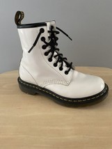 Dr. Martens White Pascal Boots Womens 6 Doc’s 1460 Leather AirWair - £23.13 GBP