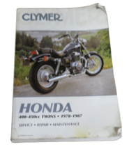 CLYMER Physical Book, Honda 400-450cc Twins 1978-1987 , CB400 CB450 CM40... - $19.75