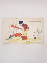 1906 Patiently Waiting Rat Terrier Postcard Posted - £9.74 GBP