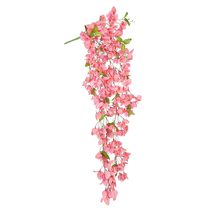 Peach Artificial Flower Stem Hanging Spray Bush 50in 50&quot; L X 8&quot; W Dp Pink - $55.43