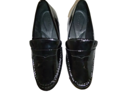 Black Patent Leather Loafers Born Size 9.5 Womens Orig Box  Betti - £60.13 GBP