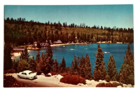 Meeks Bay Resort Lake Tahoe California CA UNP Mirro Krome Frasher Postcard 1950s - £11.79 GBP