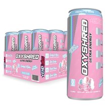 Cotton Candy EHP Labs OxyShred Energy Drink Zero Sugar 12 Pack Clean Caf... - £27.79 GBP