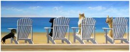 Bruce Teleky Beach Chair Tails by Carol Saxe 20"x8" Art Print Poster - $7.28