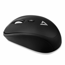 V7 MW100-1N 4-Button Wireless Optical Mouse with Adjustable DPI, Mobile, Black - £20.07 GBP