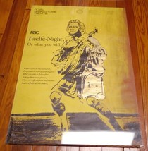 Original 1971 Royal Shakespeare Theater 112th Season TWELFTH NIGHT Color... - $123.75