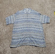 Via Veneto Button Up Short Sleeve Casual Shirt Men&#39;s XL  - $9.99