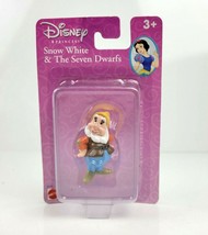 Vintage Snow White & the Seven Dwarfs Action Figure Happy Mattel 2001 NEW - $9.97