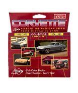 Vintage Corvette Playing Cards 2 Deck Set Hoyle Sealed Poker Size 40 Years - $21.60