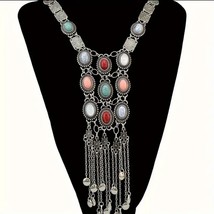 Bohemia Women Chic Maxi Necklaces Fashion Vintage Long Tassel Pendant Necklace - £36.03 GBP