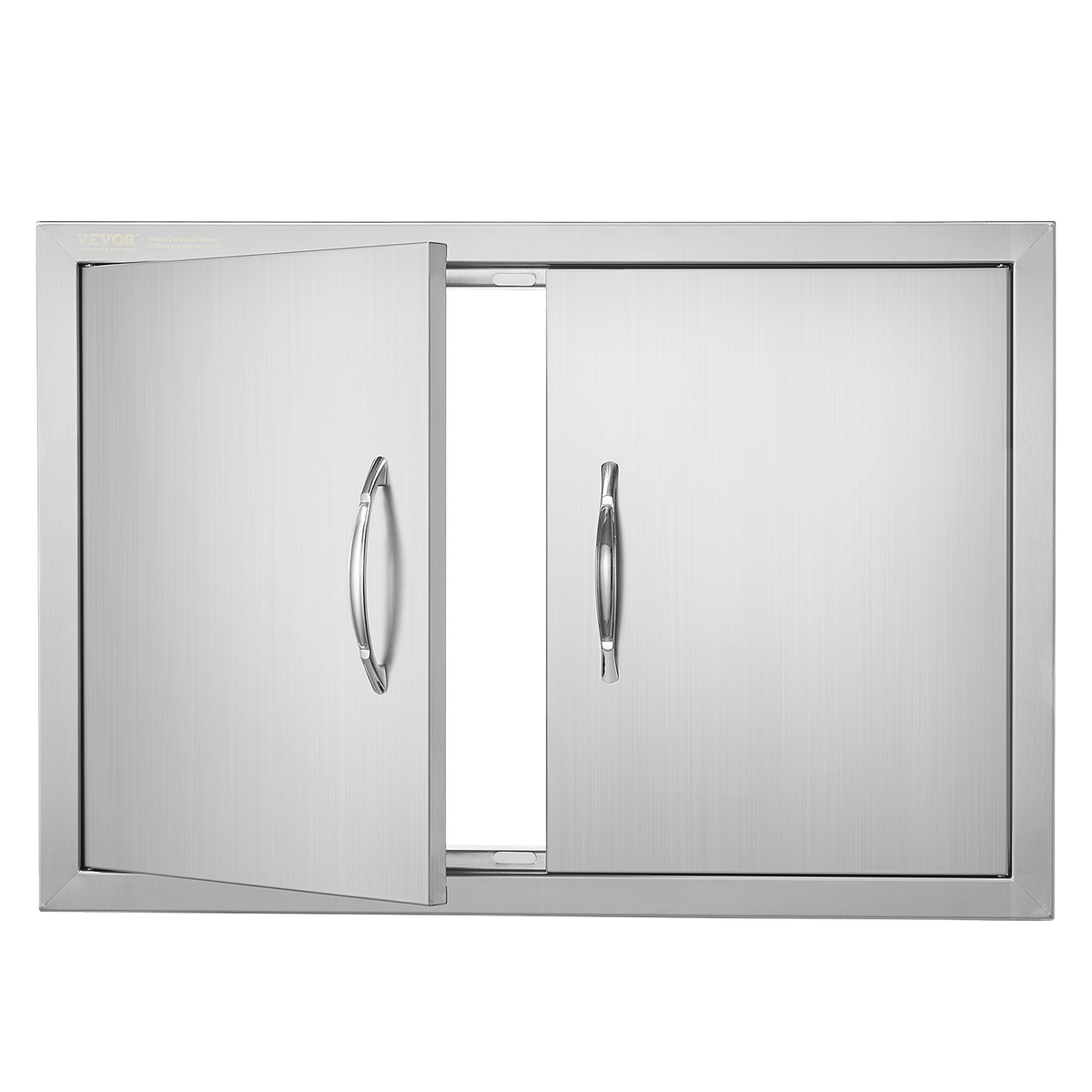 VEVOR BBQ Access Door, 28W x 19H in, 2 Outdoor Kitchen Door,  Flush Mount Door - $53.99