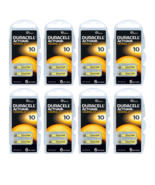 Duracell Activair Hearing Aid Batteries 8 Packs Size 10 Exp 2025 - 48 Ba... - £15.42 GBP