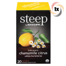 1x Box Steep Bigelow Chamomile Citrus Herbal Tea | 20 Bags Each | 1oz - $225.43 MXN