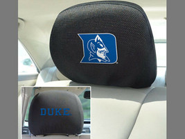 NCAA Duke Blue Devils Headrest Cover Double Side Embroidered Pair by Fanmats - £19.51 GBP