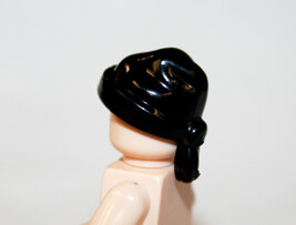 Black Pirate Bandana Hat For Minifigure Fast Shipping - $2.77