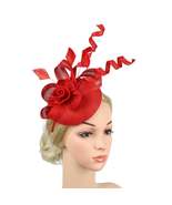 Women Pillbox Hat Fascinator Tea Party Kentucky Derby Feather Headband - £11.99 GBP
