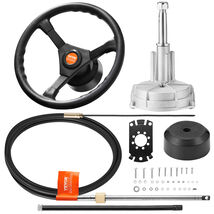 VEVOR Outboard Steering System 12' Steering Cable Marine Steering System... - $136.90